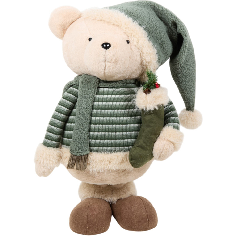 Cosy Winter Extendable Bear Decoration Image 2