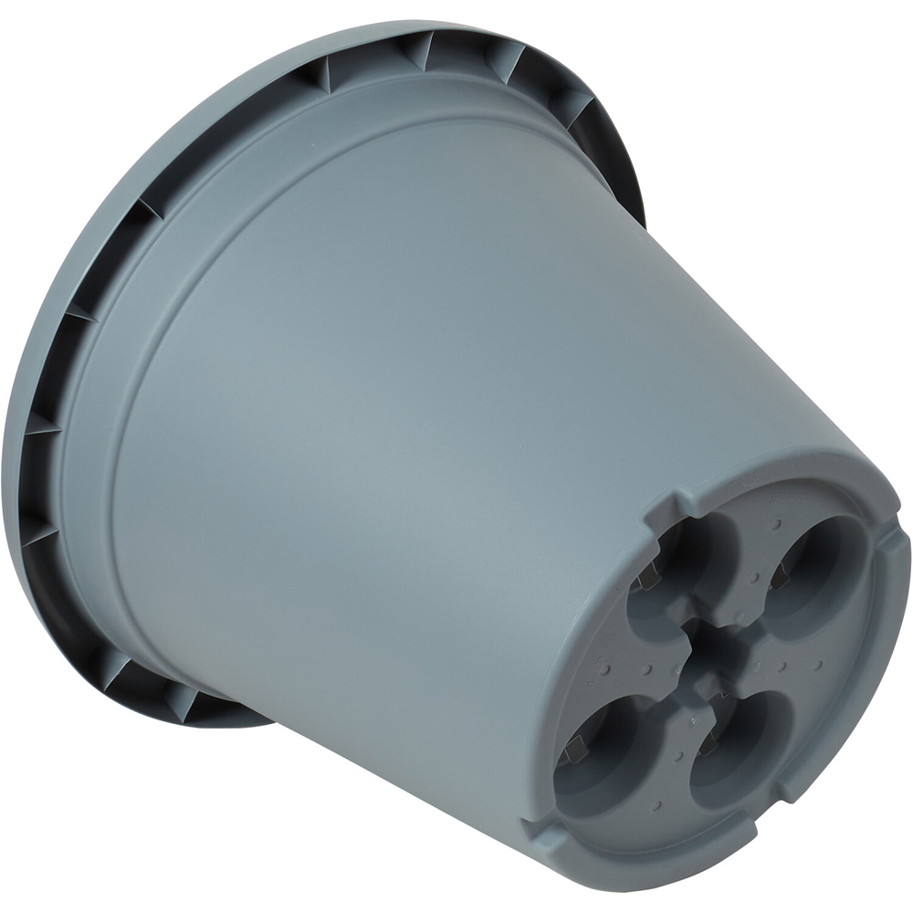 Clever Pots Round Plant Pot with Reservoir Charcoal Grey 40cm Image 4