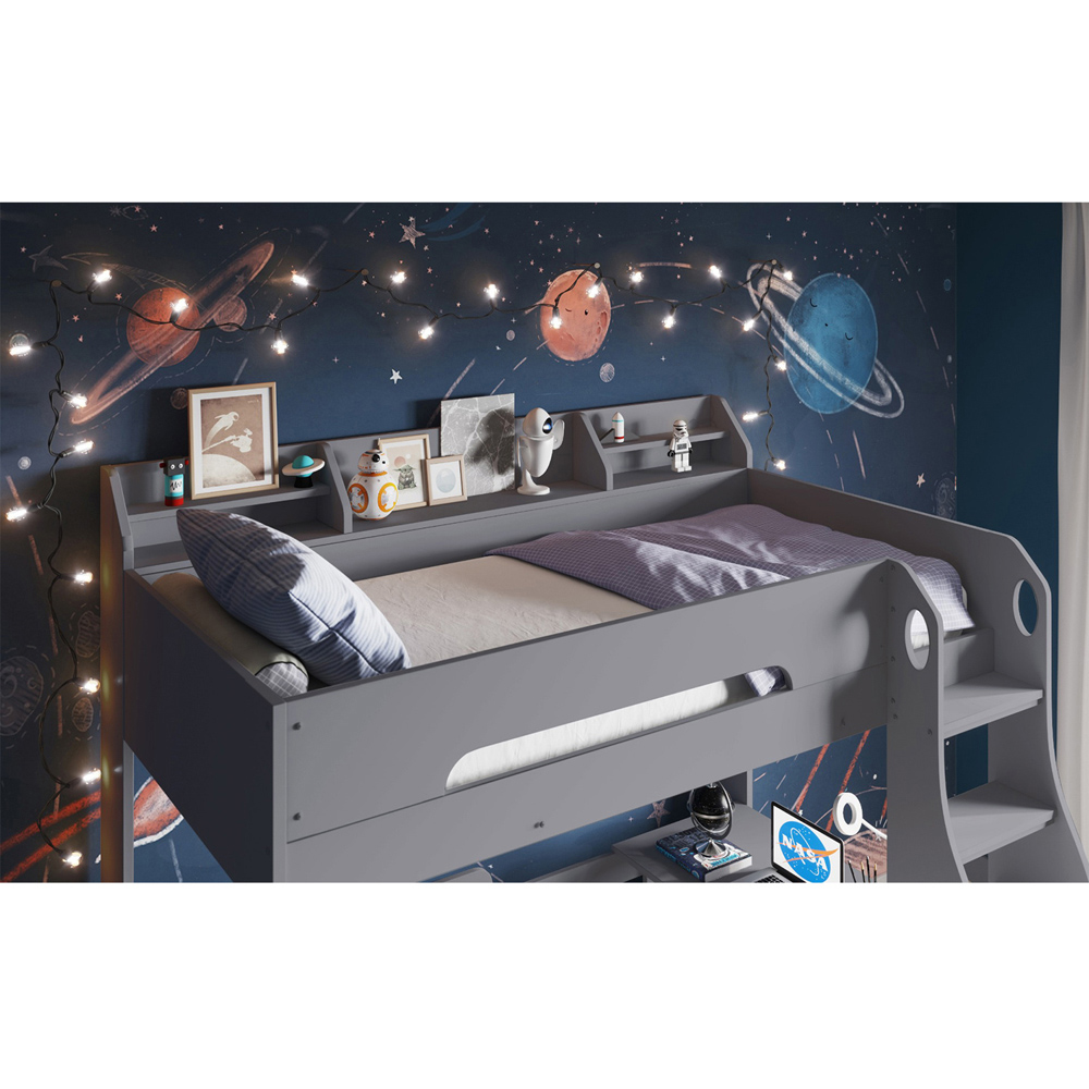 Flair Cosmic Grey Wooden L Shaped Bunk Bed Image 2