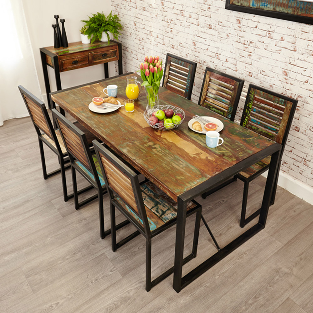 Baumhaus Urban Chic 6 Seater Dining Table Image 2