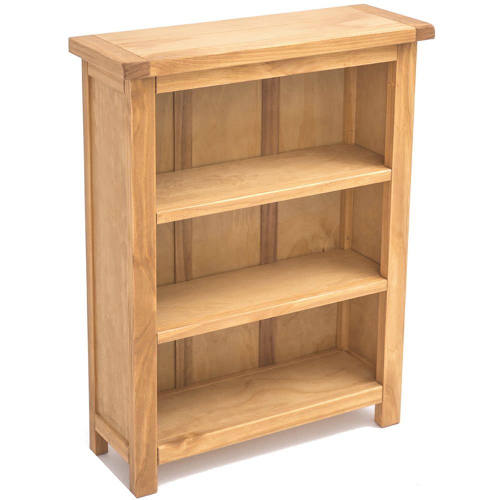Lugo 3 Shelf Antique Waxed Bookcase Image 4