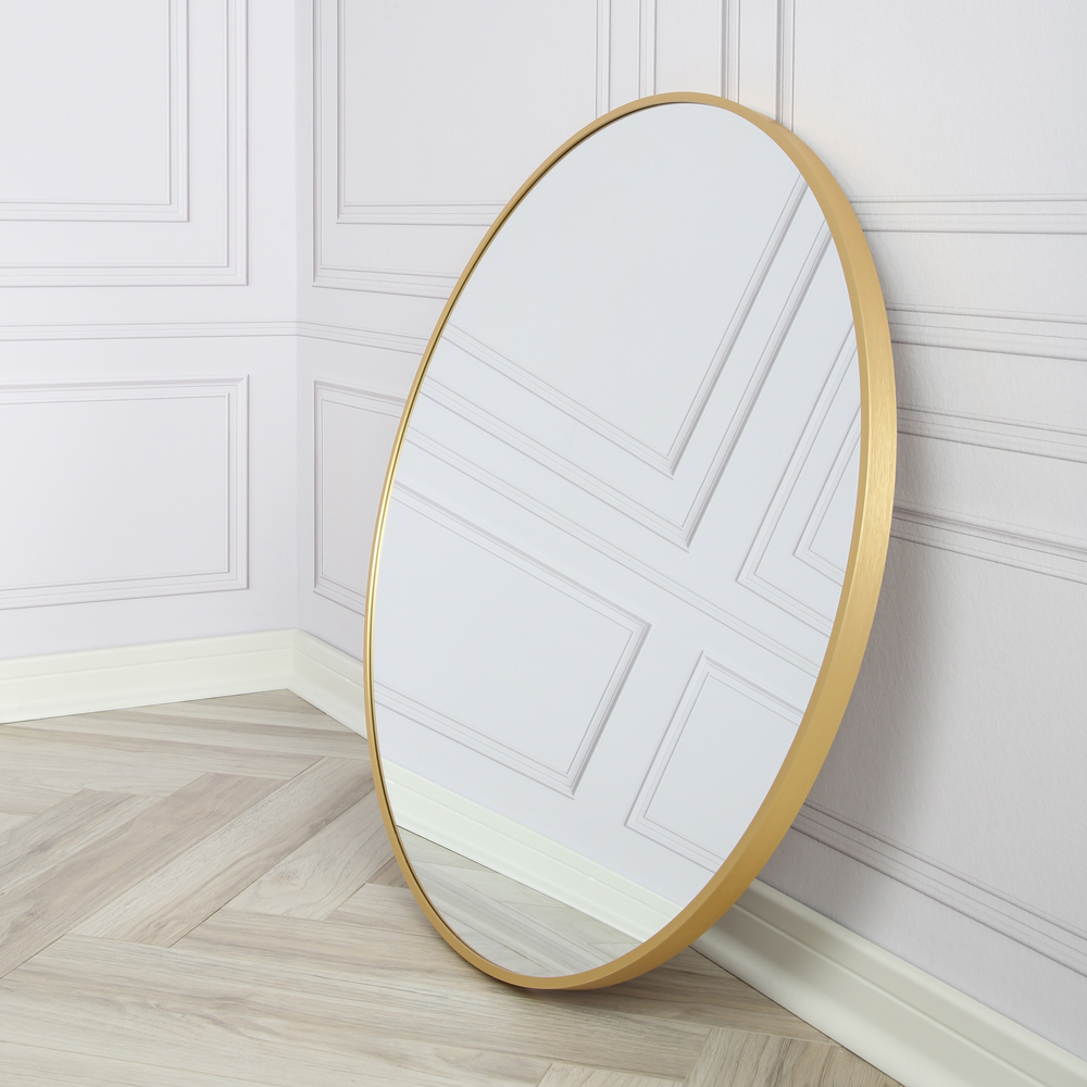 Pandora Gold Round Wall Mirror 80 x 80cm Image 8