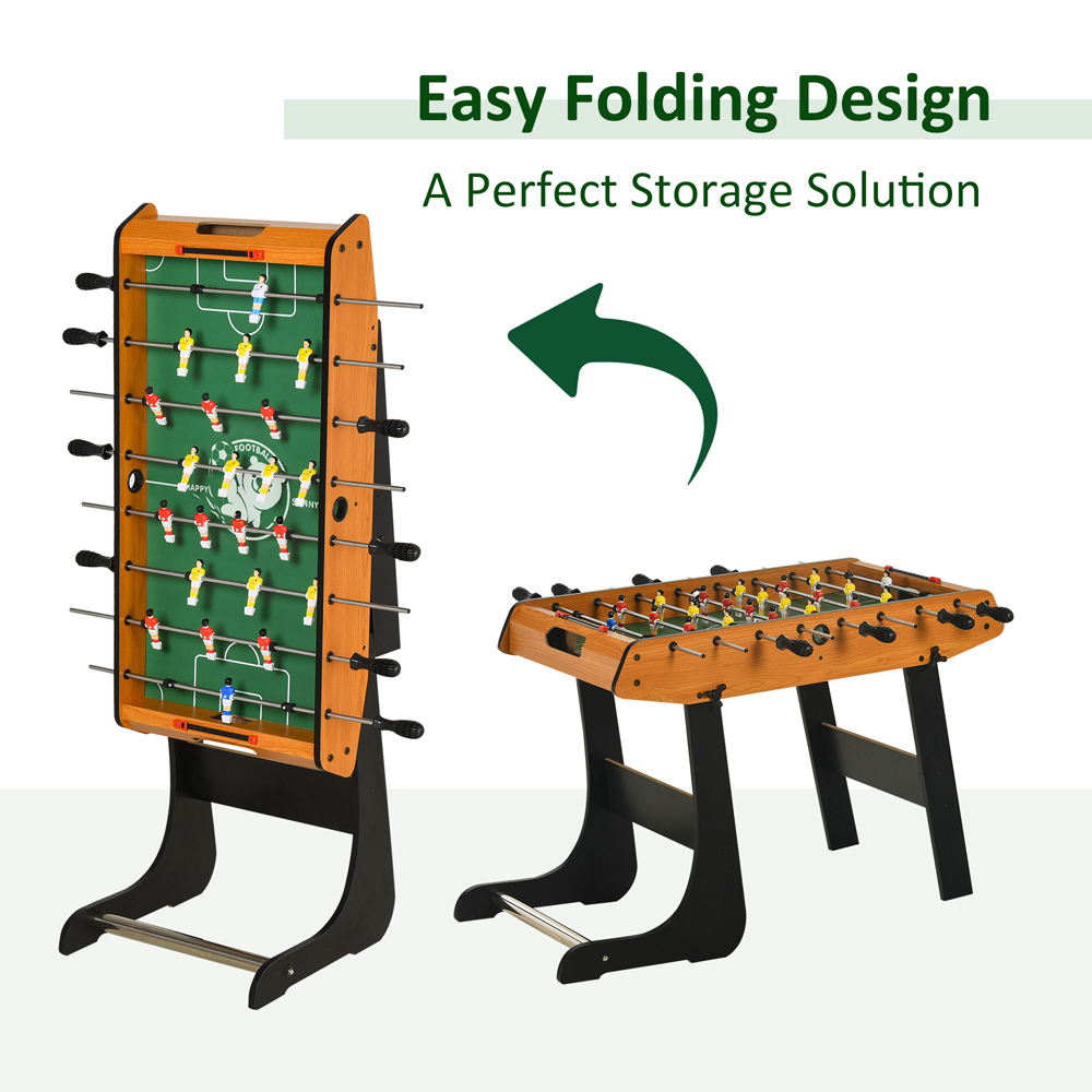 HOMCOM Multicolour Folding Full Sized Mini Foosball Table Image 5