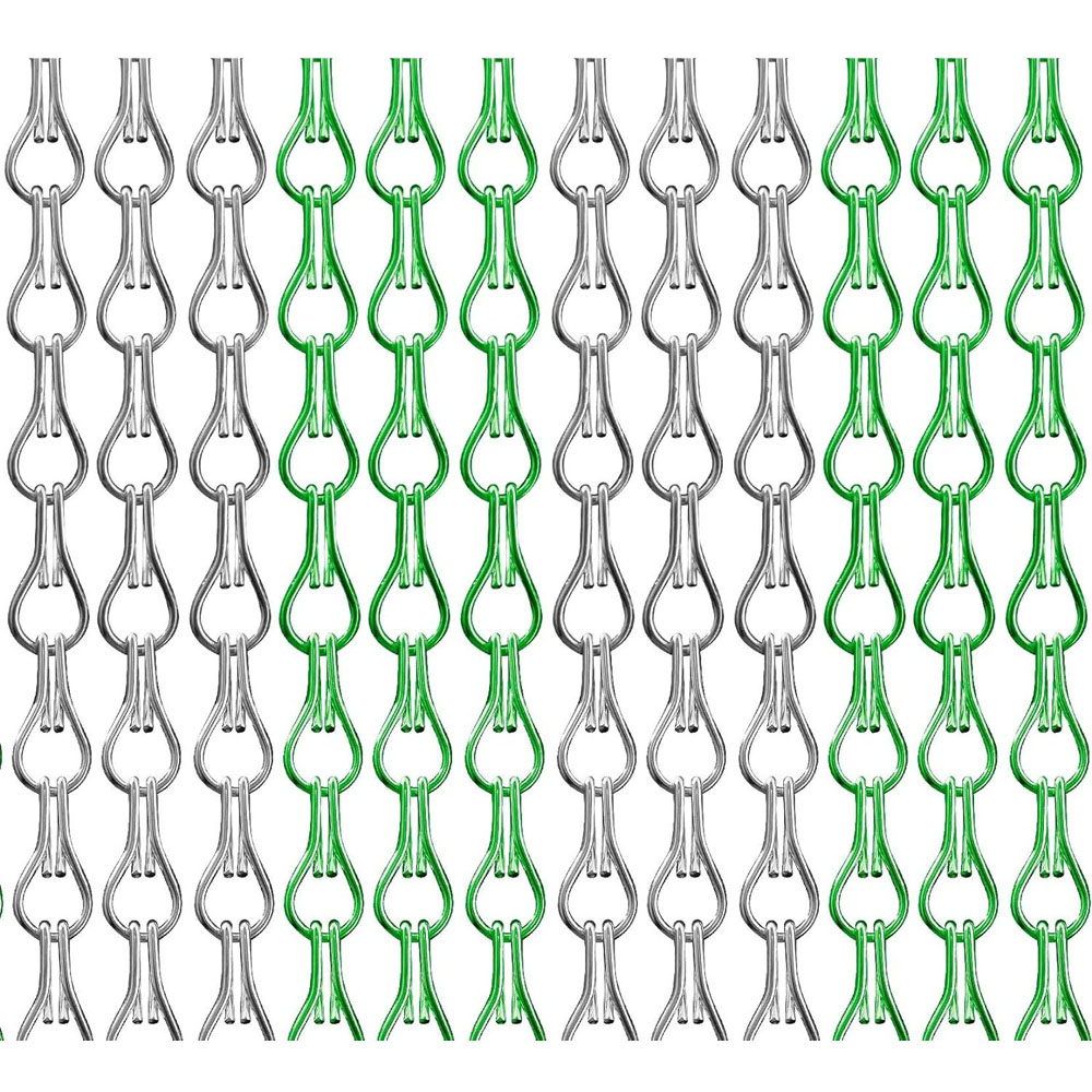 Xterminate Green and Silver Chain Curtain Fly Screen Image 4