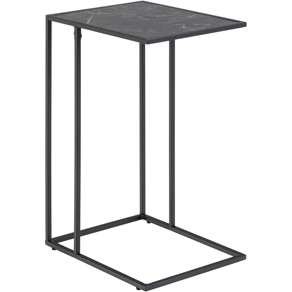 Florence Infinity Matt Black Side Table Image 2