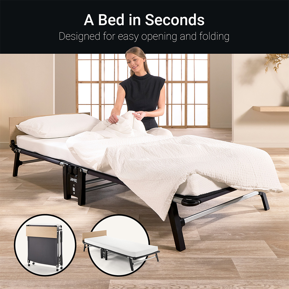 Jay-Be QM80 Single Quick Folding Bed with e-Fibre Memory Mattress Image 6