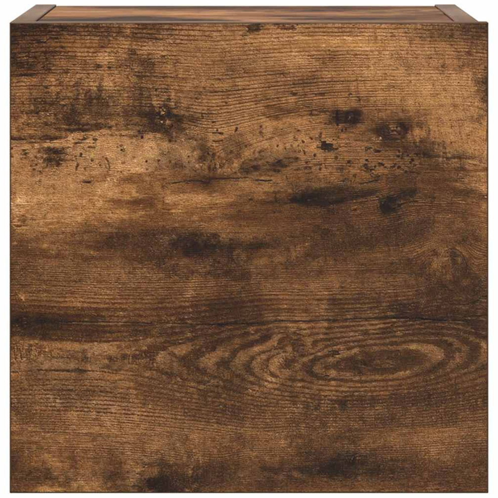 vidaXL 7 Door Smoked Oak Wall Mounted TV Cabinet 4 Piece Image 8