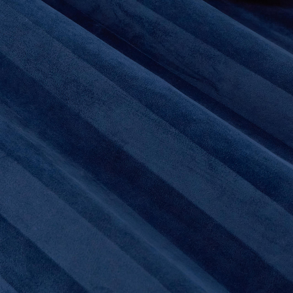 Paoletti Regency Midnight Stripe Velvet Lined Eyelet Curtains 168 x 229cm Image 5