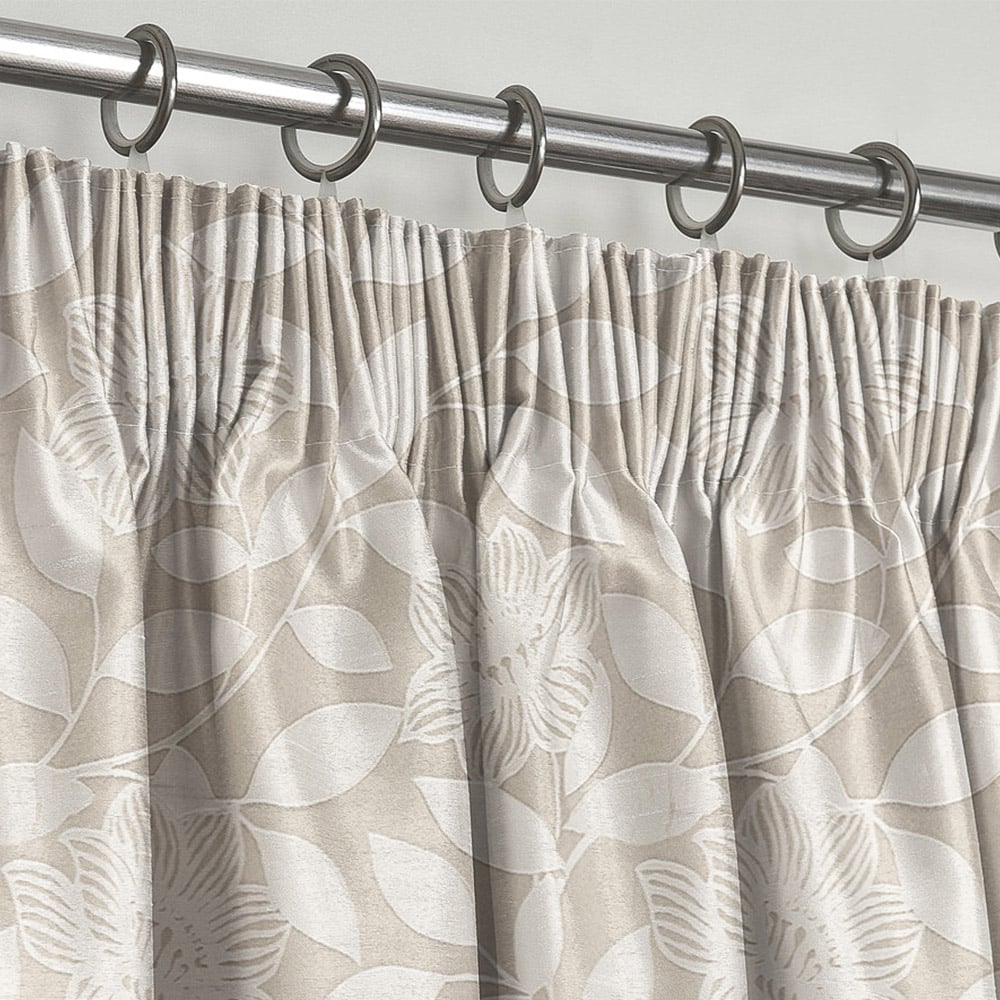 Intimates Serena Silver Tape Top Curtains 223 x 183cm Image 2