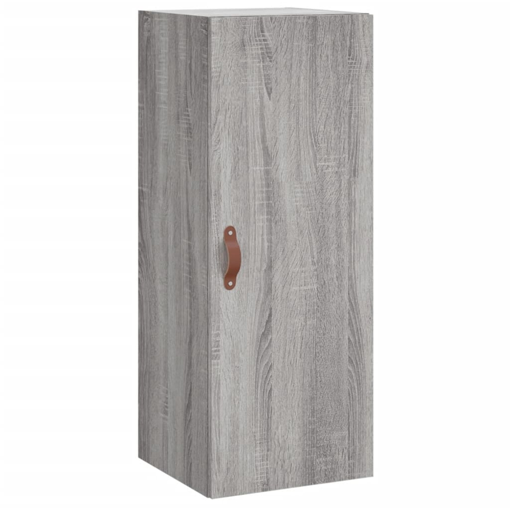 vidaXL Single Door 3 Drawer Grey Sonoma Highboard Image 7
