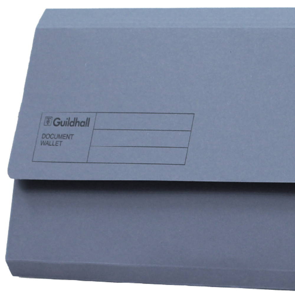 Exacompta Guildhall Blue A4+ Manilla Document Wallet 50 Pack Image 2