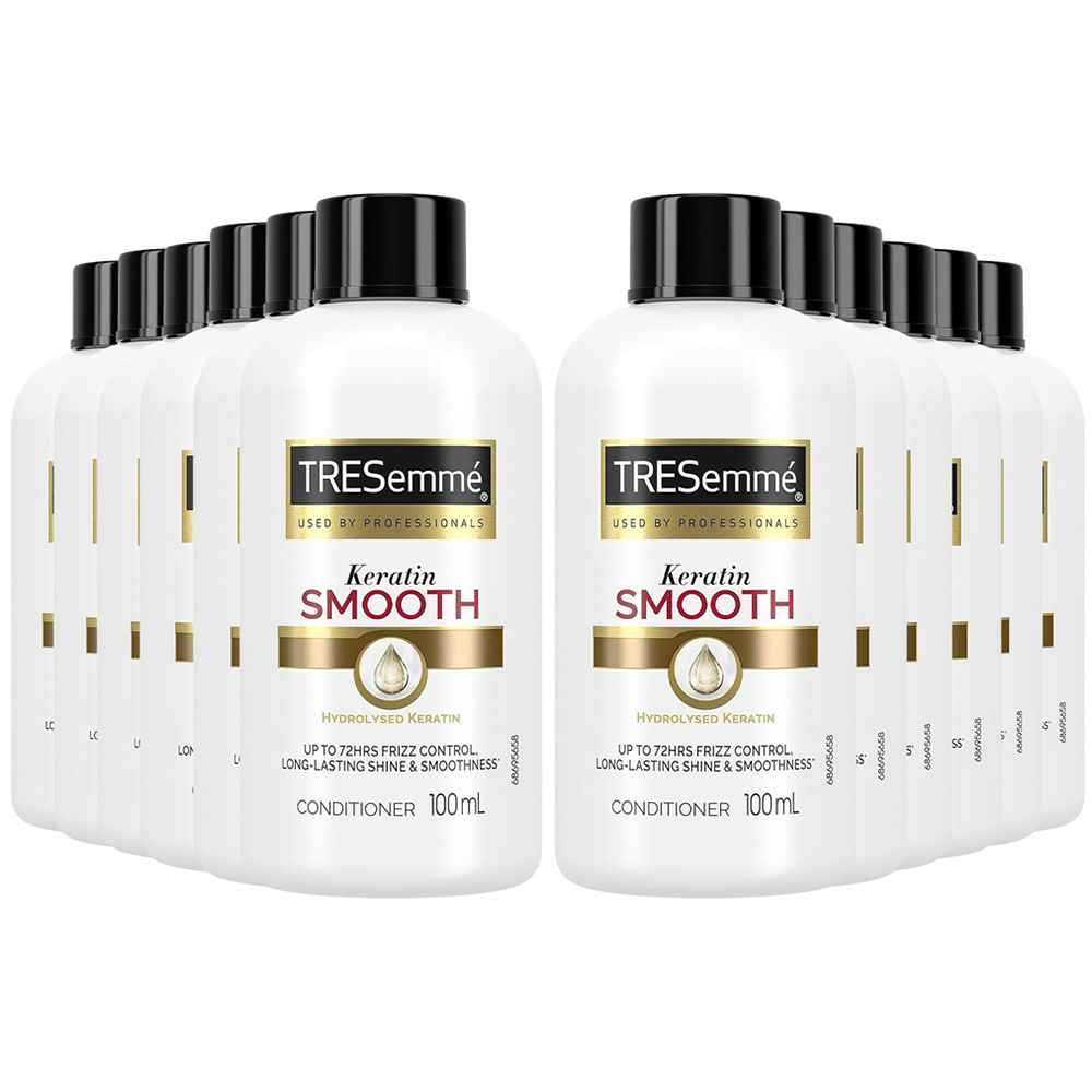 TRESemme Keratin Smooth Marula Oil Frizzy Hair Conditioner 100ml 12 Pack Image 1