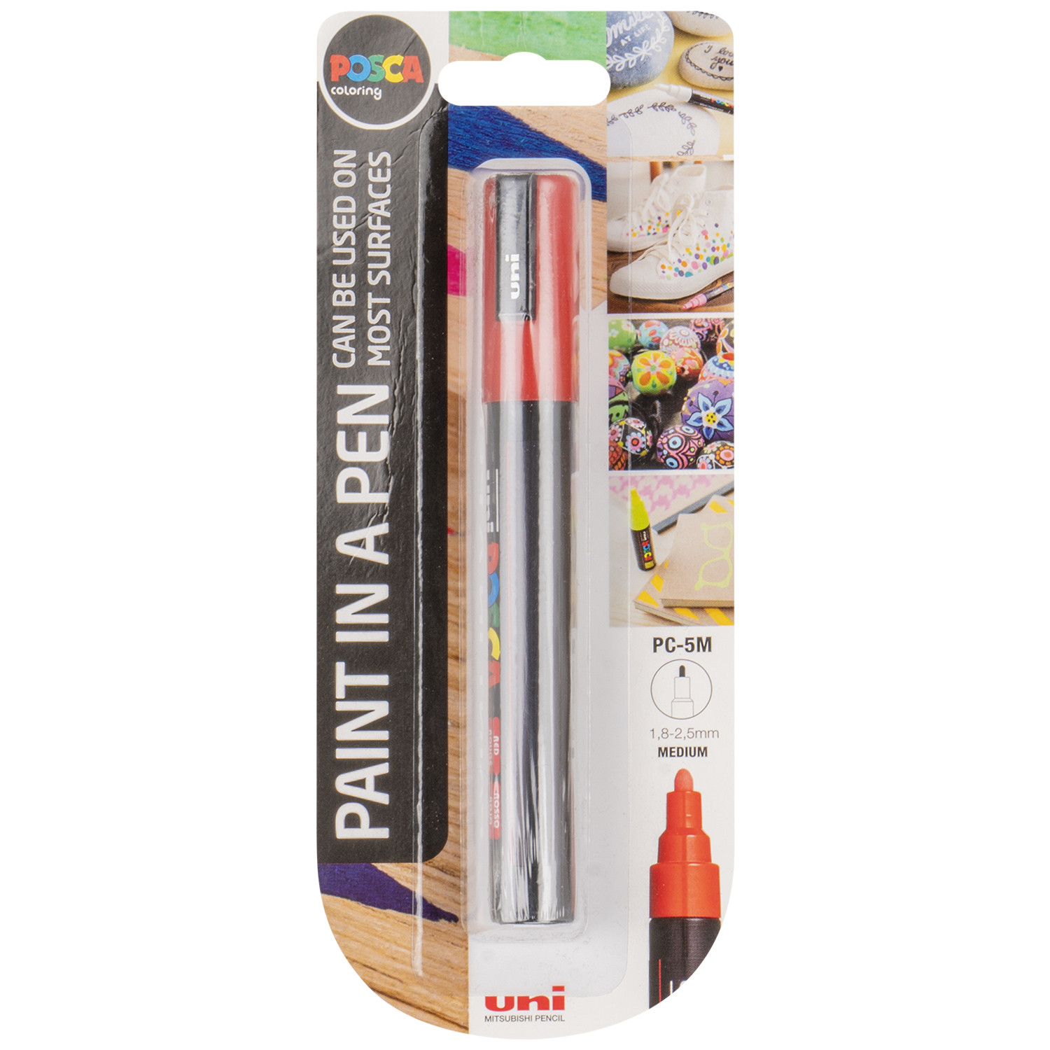 Uni Posca PC-5M Medium Marker Pen - Red Image