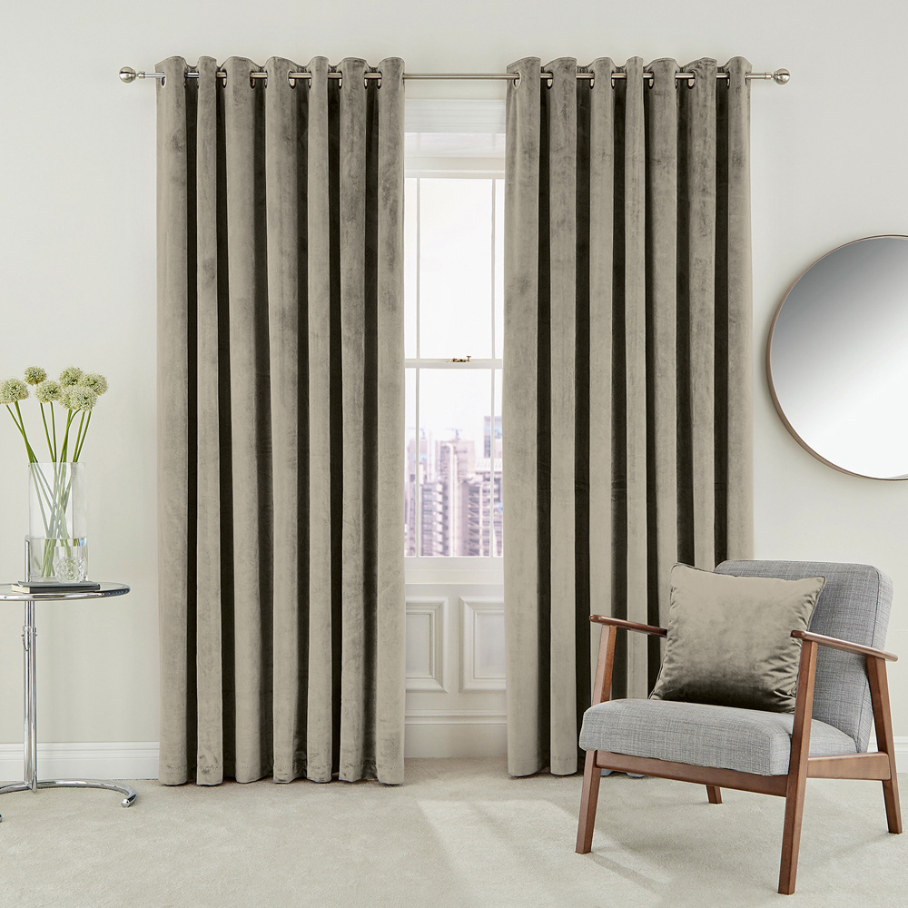 Helena Springfield Escala Lined Linen Curtains 229 x 229cm Image 3