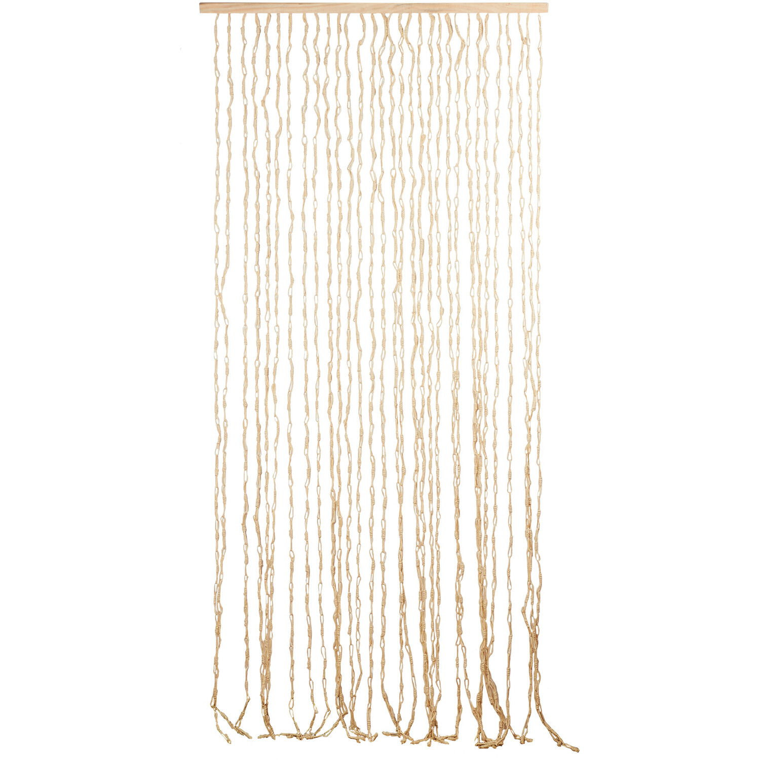Natural Knotted Door Curtain 90 x 200cm Image 1
