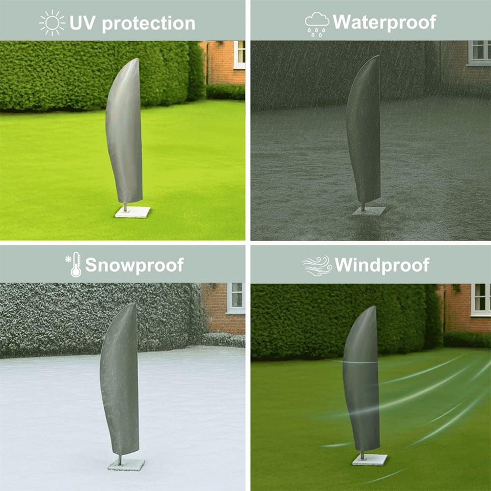 Home Source Duracover Jumbo Parasol Cover Image 5