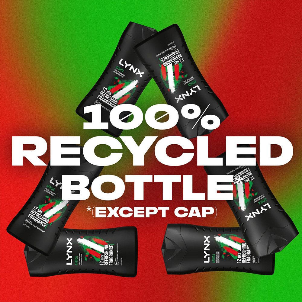 Lynx Africa Squeezed Mandarin and Sandalwood Shower Gel 225ml 6 Pack Image 7