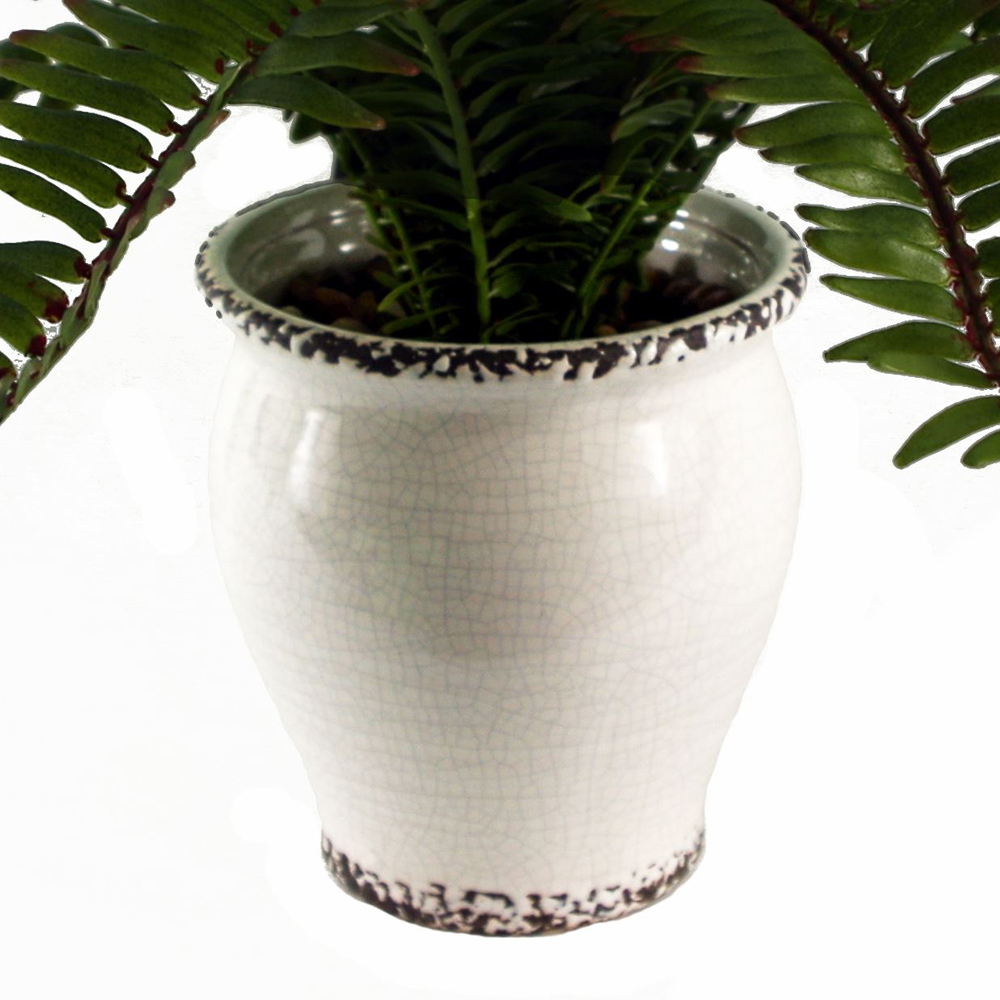 Leaf Fern Bush Artificial Plant in Pot 40cm Image 2