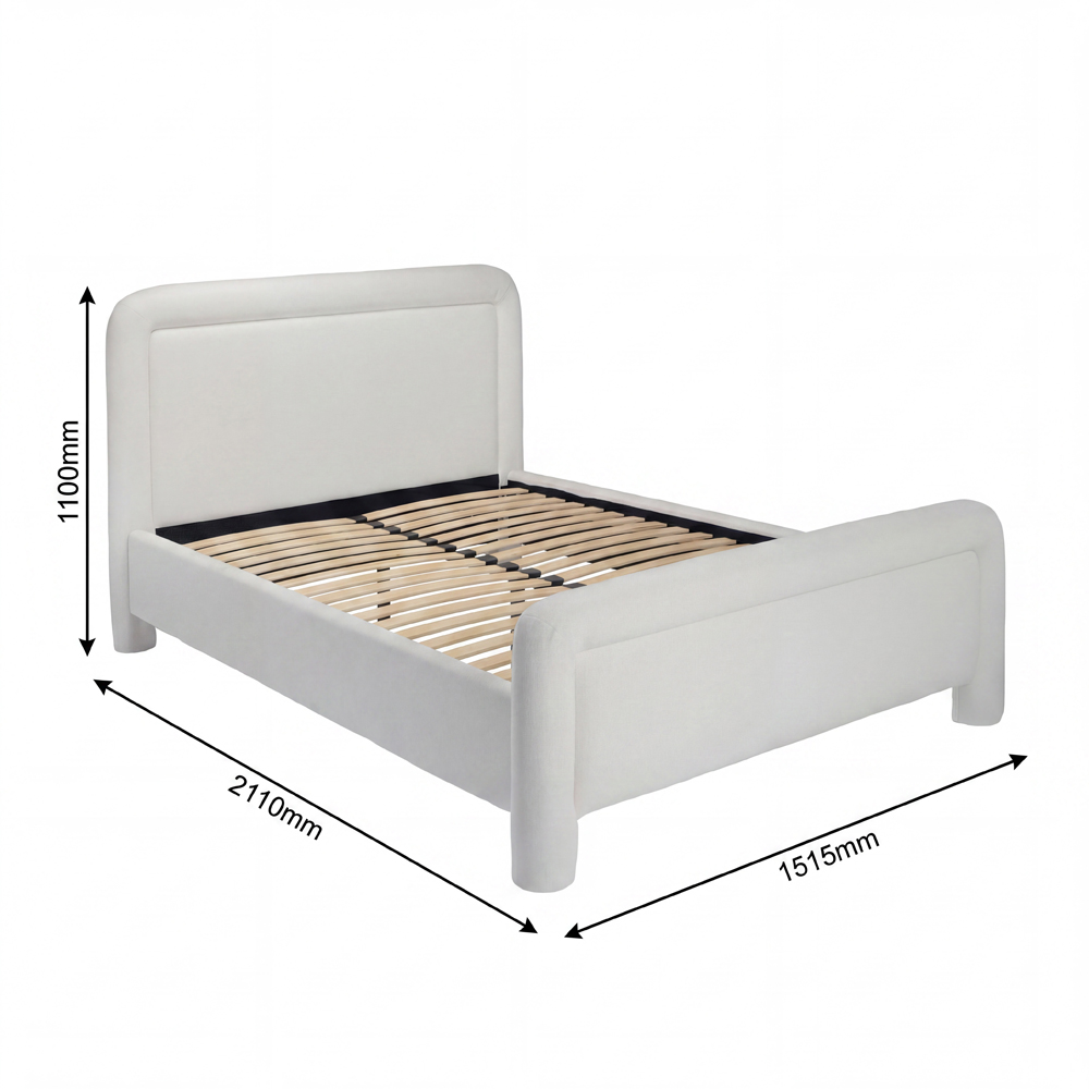 LPD Home Leonnie Ghost Double Bed Image 5