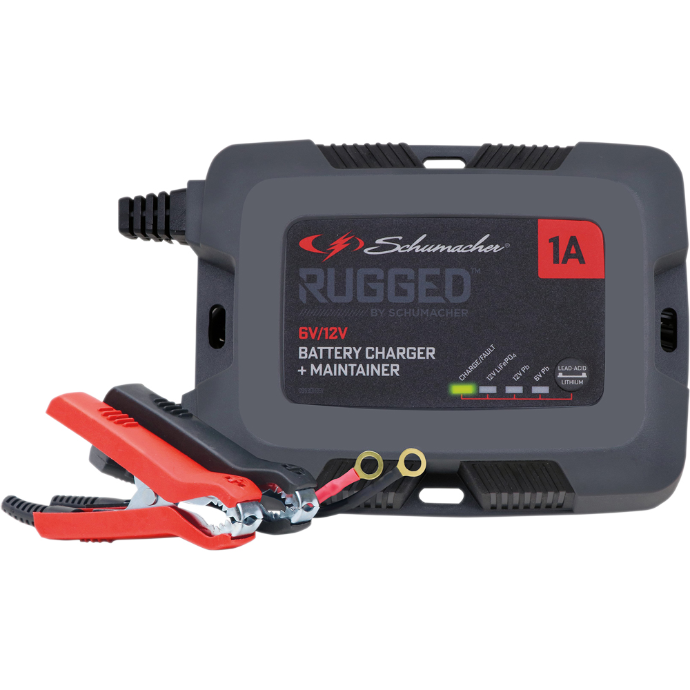 Schumacher SPX457 Rugged 6/12V Battery Charger and Maintainer 1A Image 1