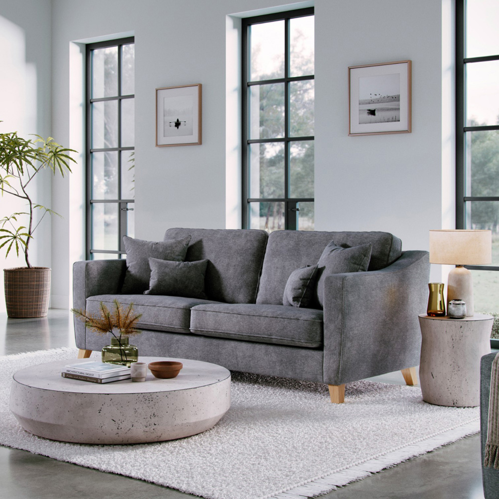 Marlon 2 Seater Large City Steel Sofa Image 6
