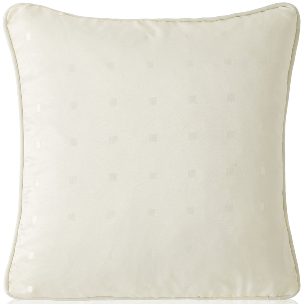 Alan Symonds Cream Dobby Square Cushion with Polyester Filled Pad 45 x 45cm 4 Pack Image 2