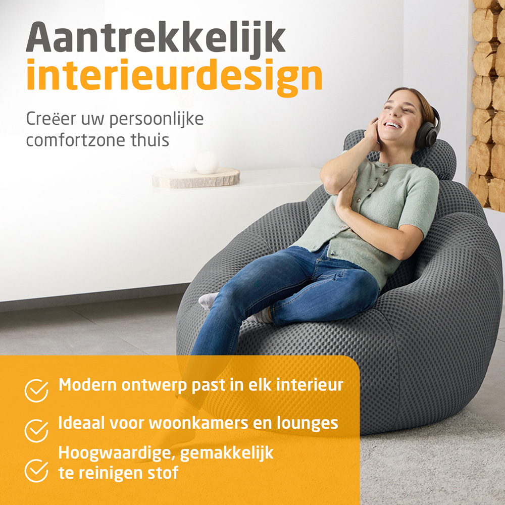 Medisana RS 150 Bubble Dark Grey Portable Massage Sofa Chair Image 8