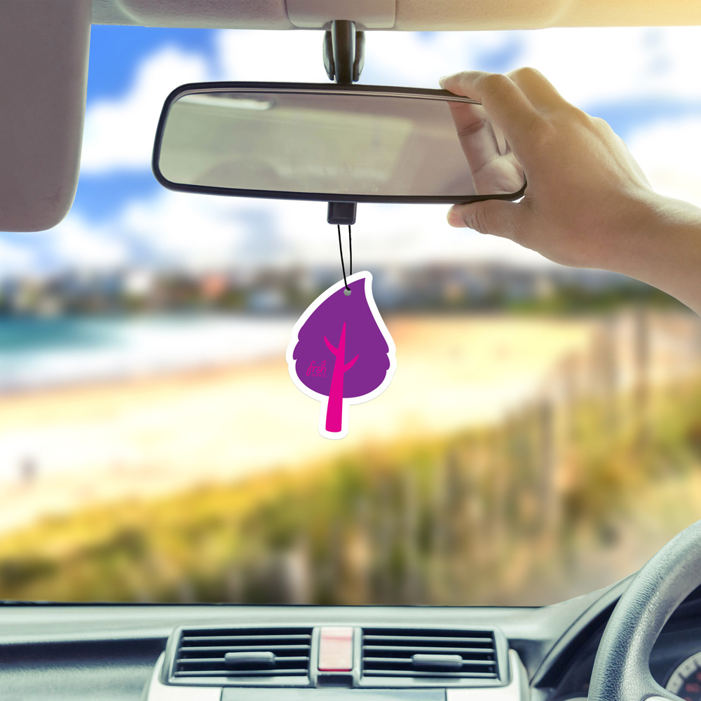 Frsh Scents Leaf Shaped Car Air Freshener Bubblegum Bliss Image 2