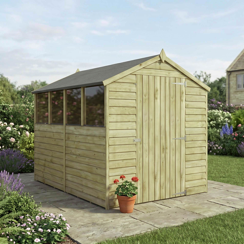 Mercia 8 x 6ft Overlap Apex Shed Image 2