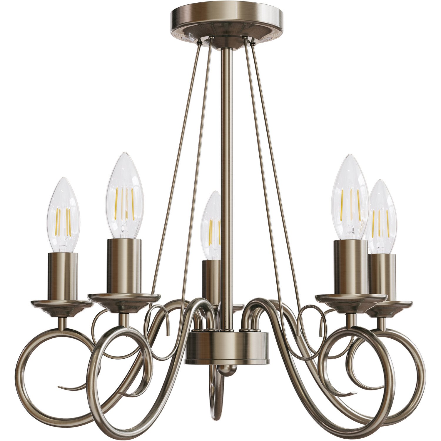 Antiqued Gold Ceiling Light Antique Gold Image 1