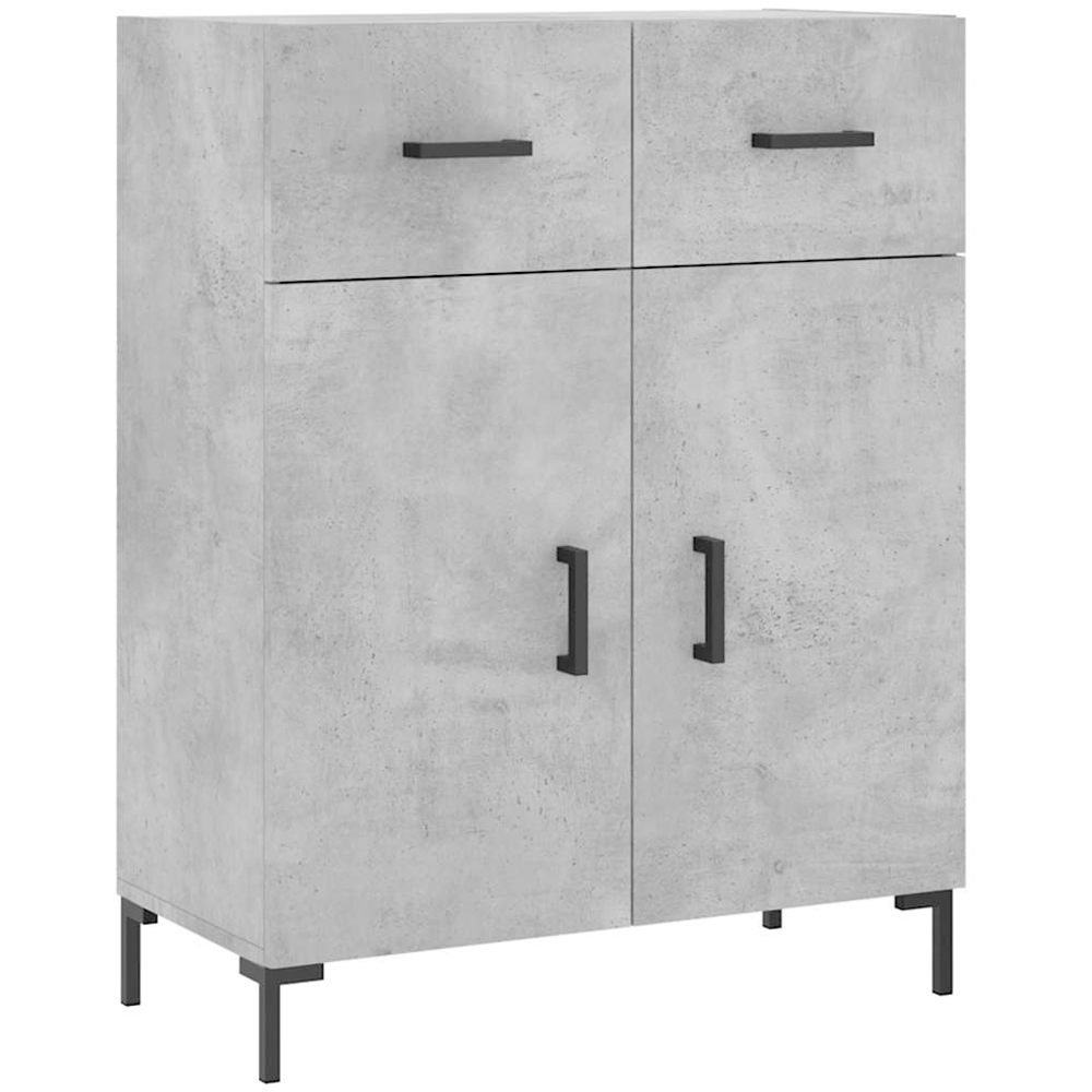 vidaXL 2 Door 2 Drawer 3 Shelf Concrete Grey Highboard Image 7