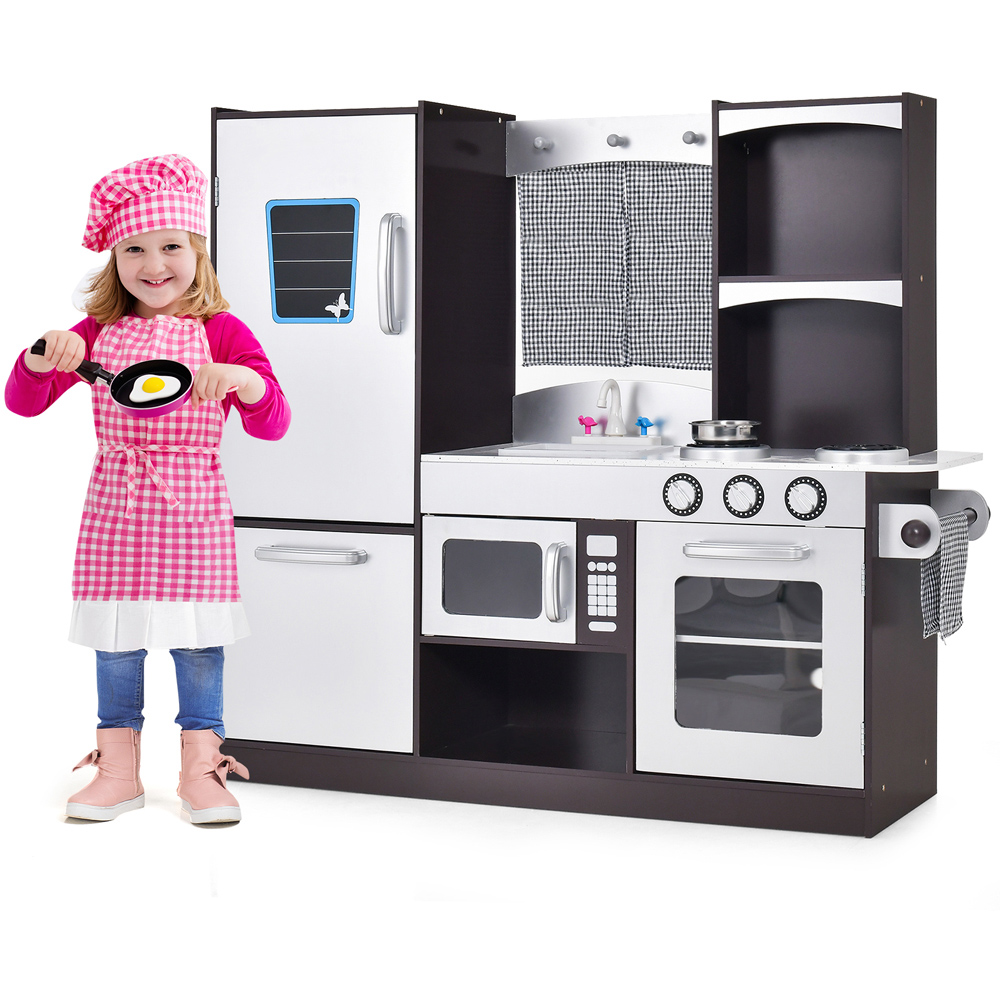 Costway Kids Wooden Kitchen Play Set Image 2