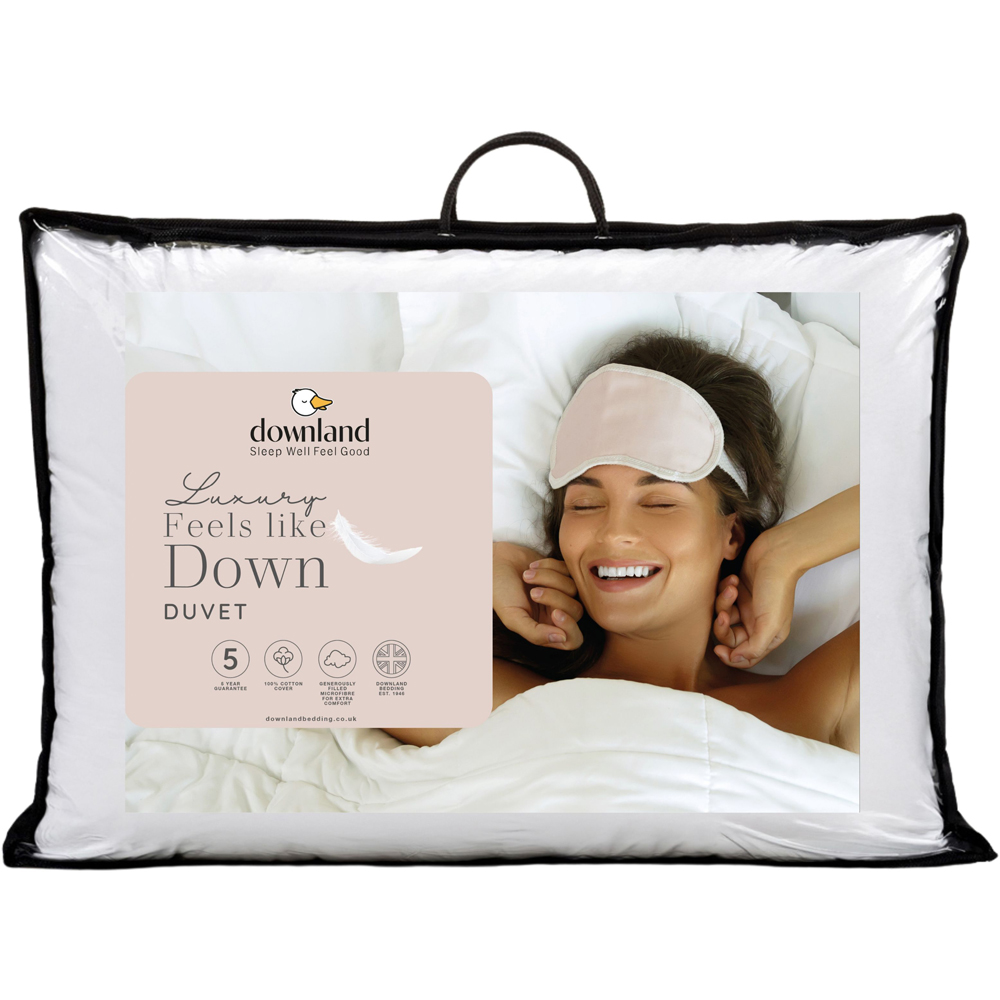 Downland Single Luxury Feels Like Down Duvet 10.5 Tog Image 1