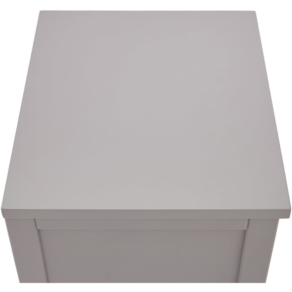 Bellaria 2 Drawer Grey Bedside Table Image 7