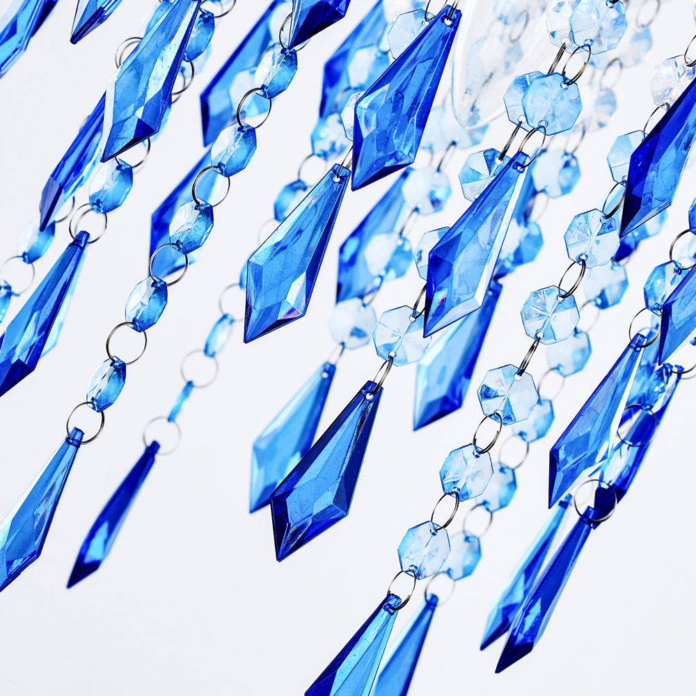 Innoteck Ocean Blue Acrylic Ceiling Chandelier Light Image 3