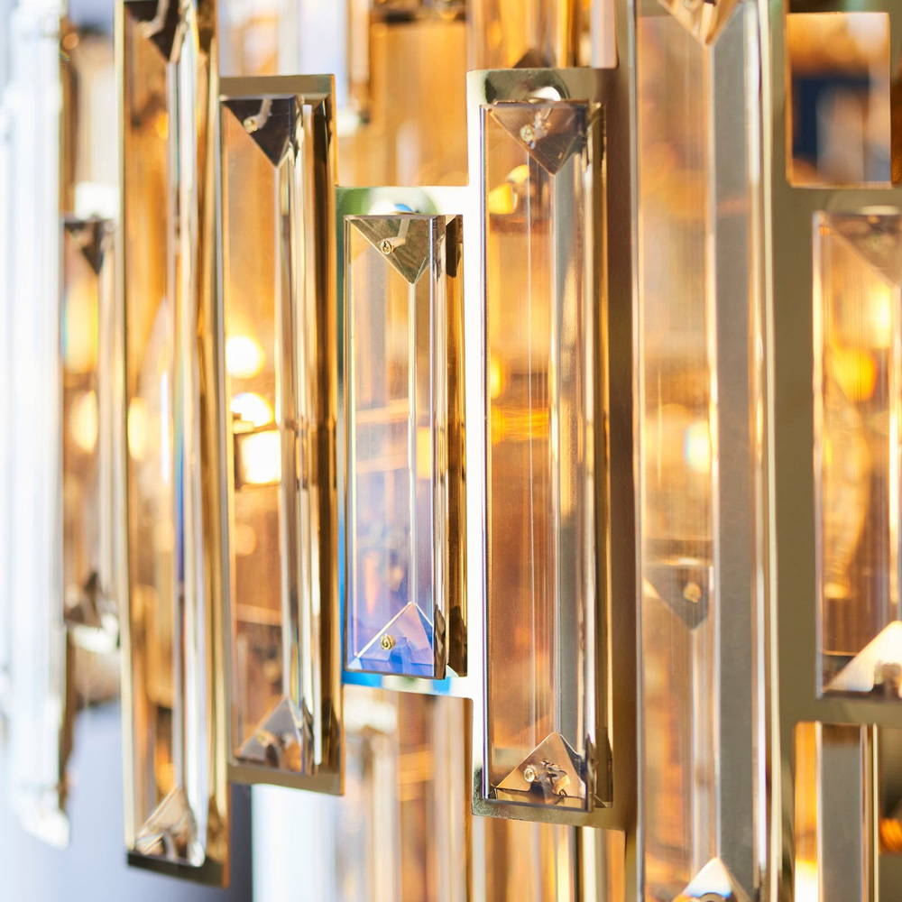 Merano Latina Gold Plate Champagne Pendant Ceiling Lamp Image 5