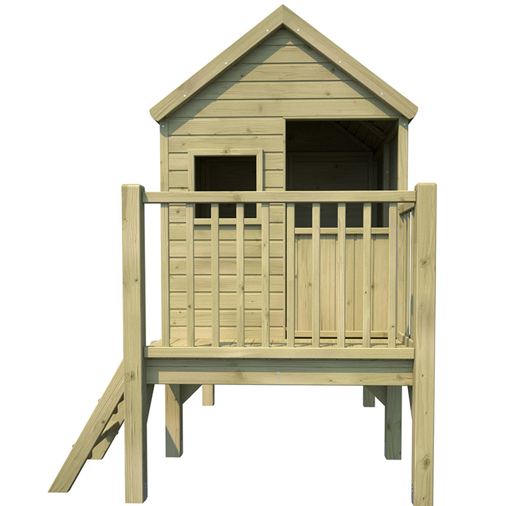 Soulet Winny 6 x 5ft Kids Wooden Platform Playhouse with Veranda Image 3