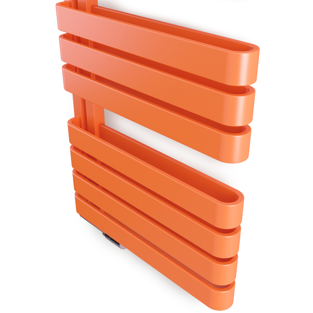 Terma Warp S Matt Orange Heated Towel Rail 2605 BTU 1110 x 500mm Image 5
