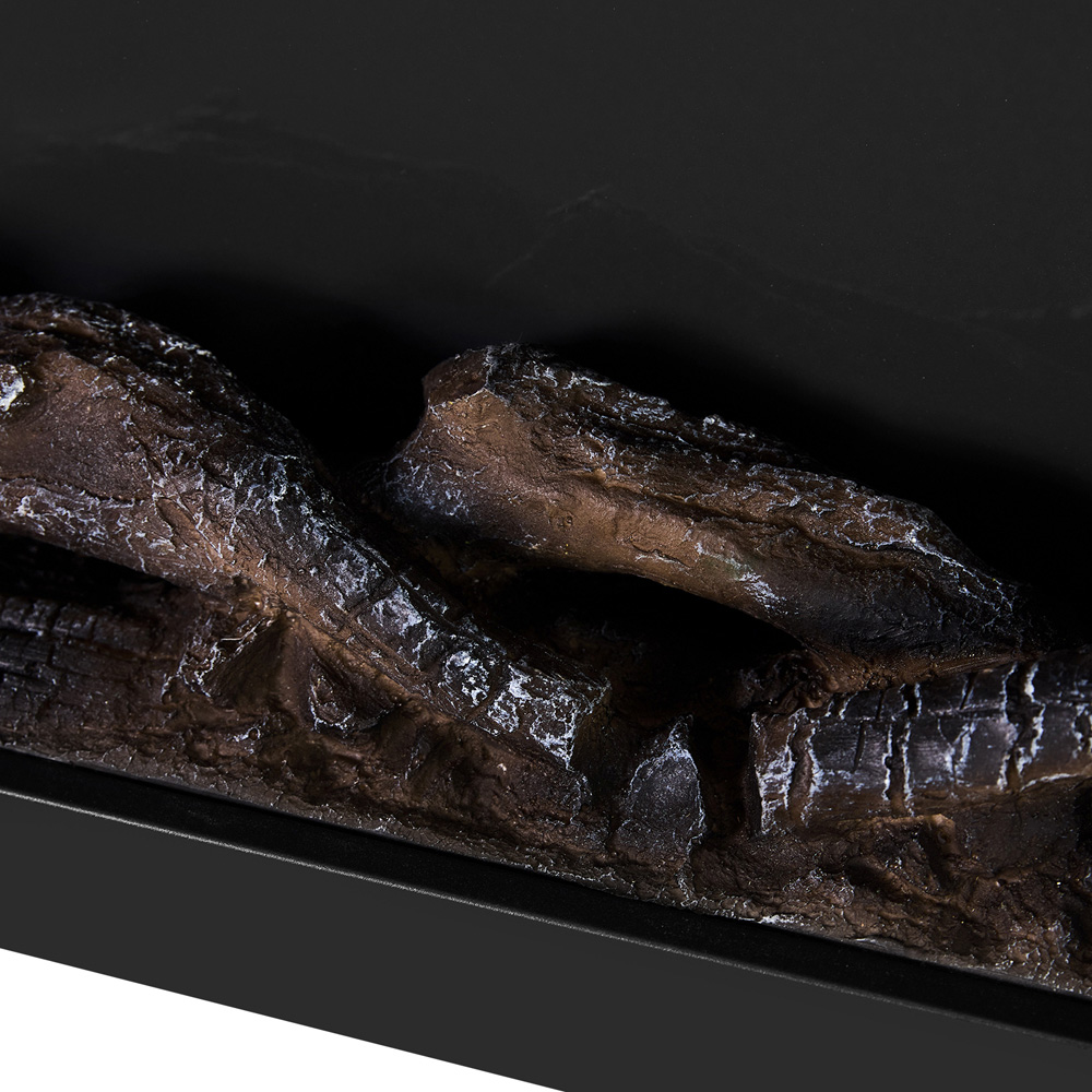 Living and Home Black Iron Wall Mounted Electric Fireplace with Remote Control 60 inch Image 6