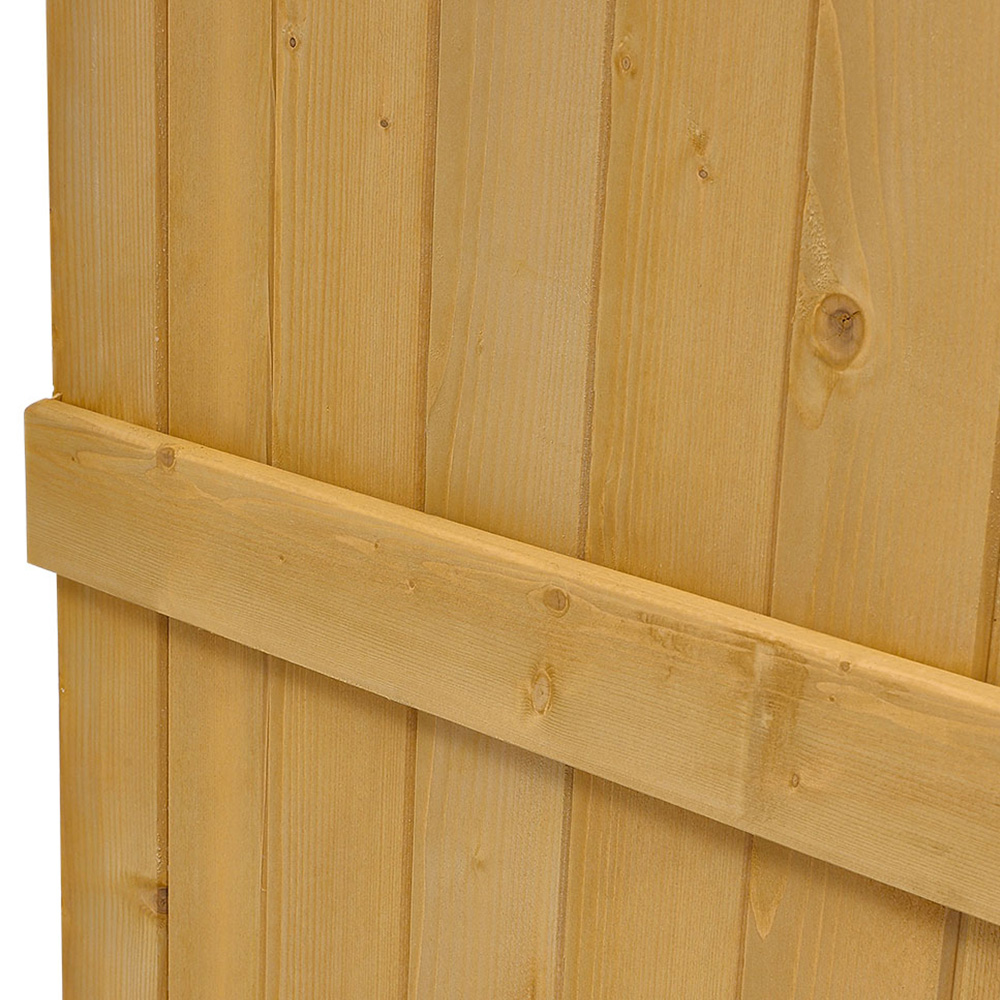 Living and Home 2.9 x 6.8ft Semi Braced Arched Top Wooden Garden Gate Image 5