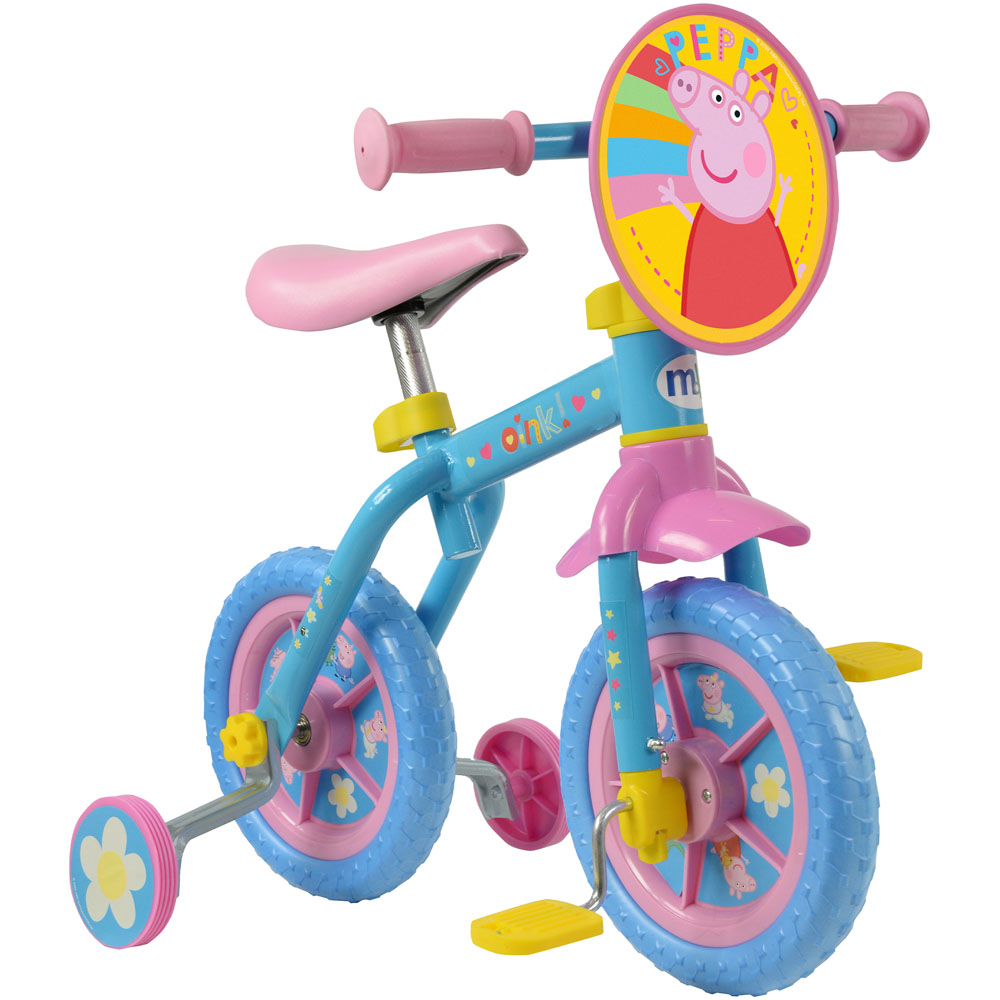 Peppa Pig My First 2-in-1 10 inch Training Bike Image 2