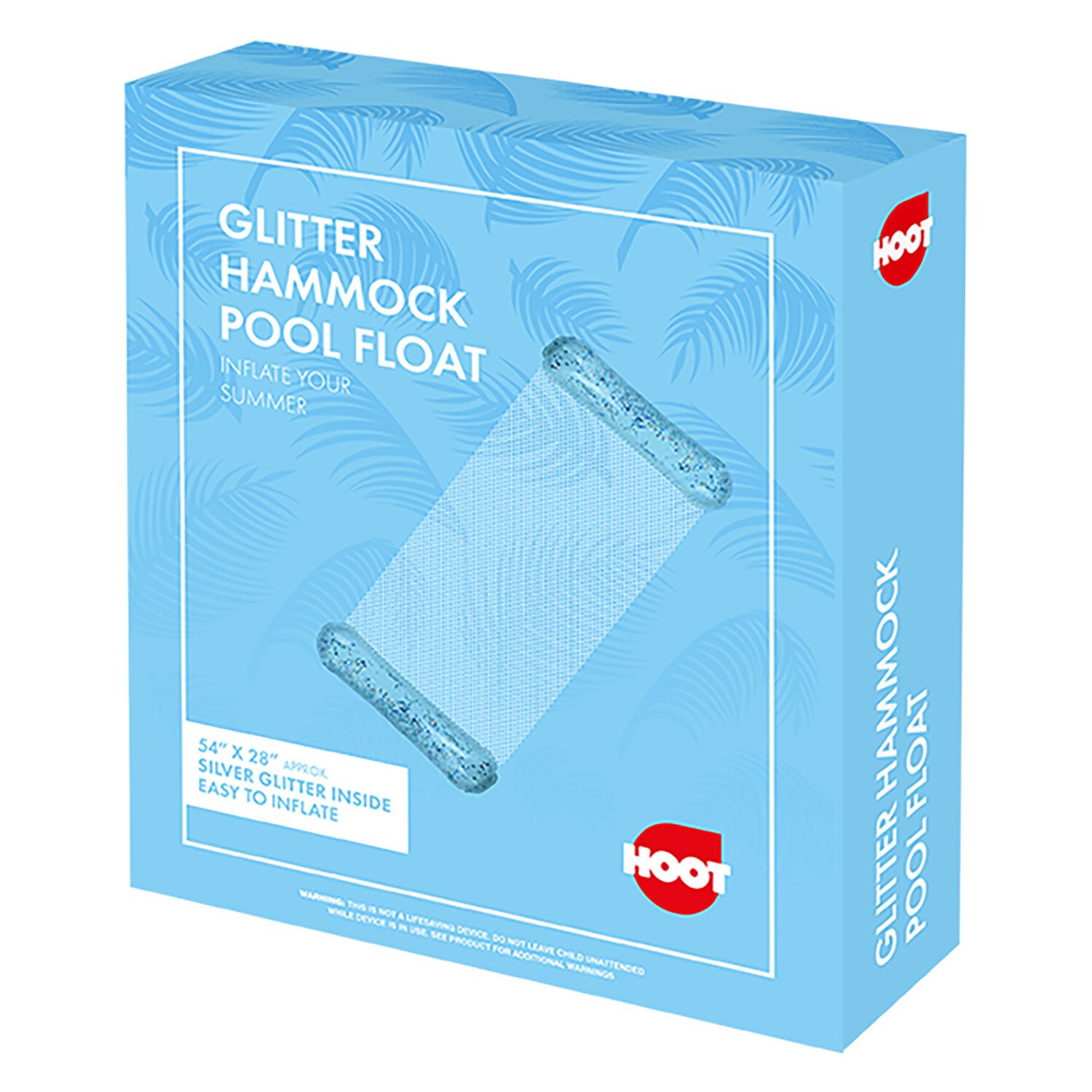 Inflatable Glitter Hammock Pool Float Image 2