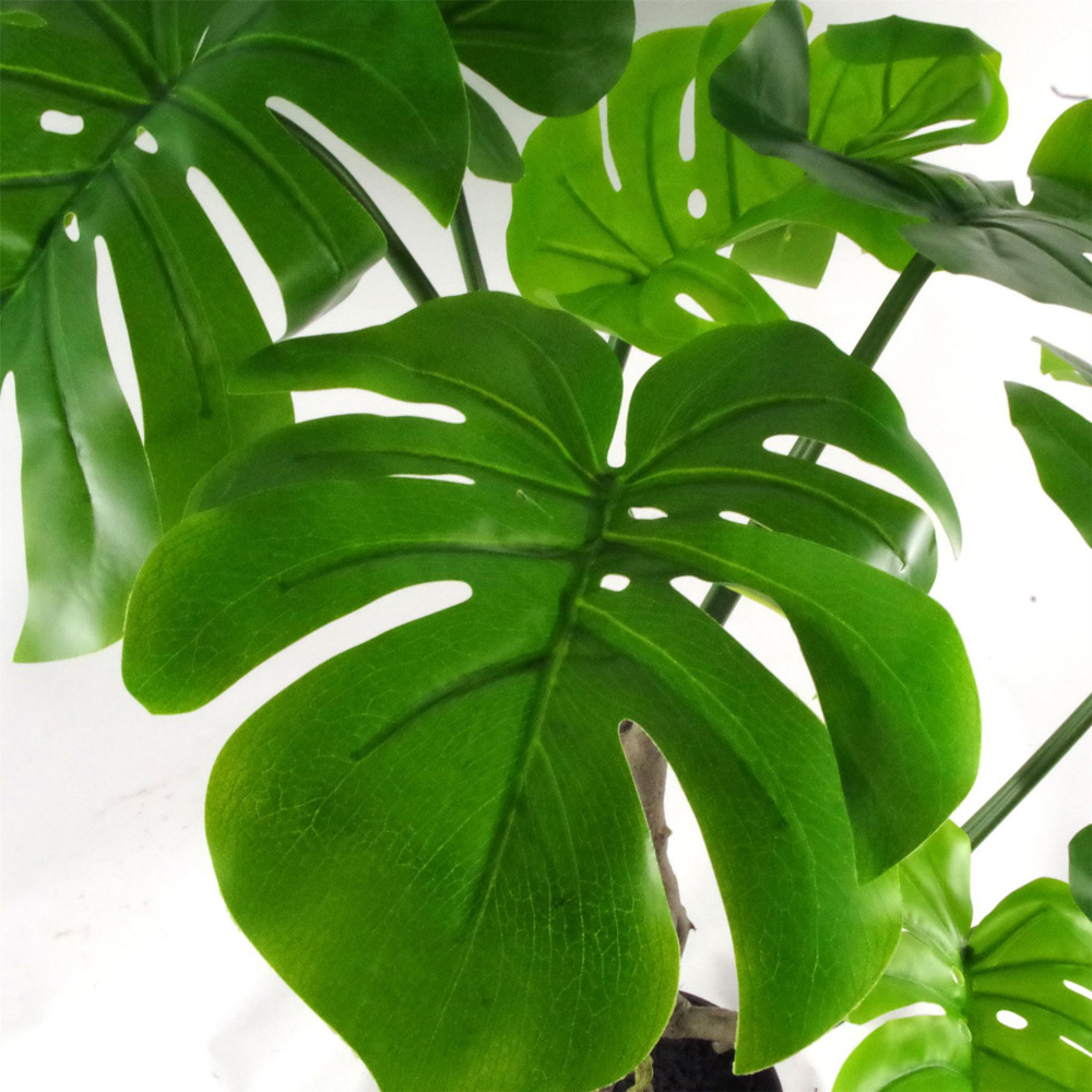 Leaf Monstera Twisted Cheese Artificial Plant Pot 60cm Image 5