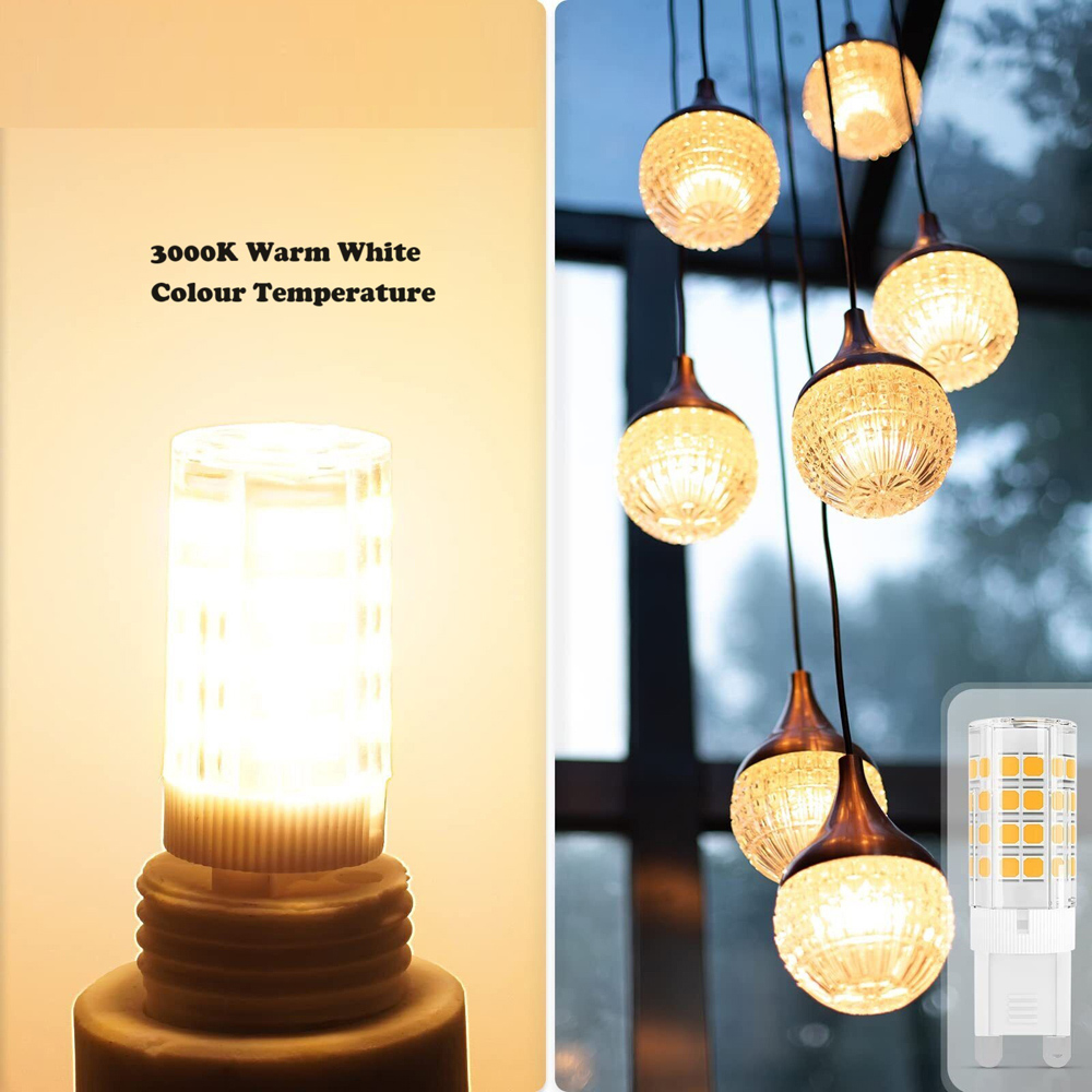 ExtraStar 10 Pack G9 LED 3.3W Warm White Mini Bulb Image 2
