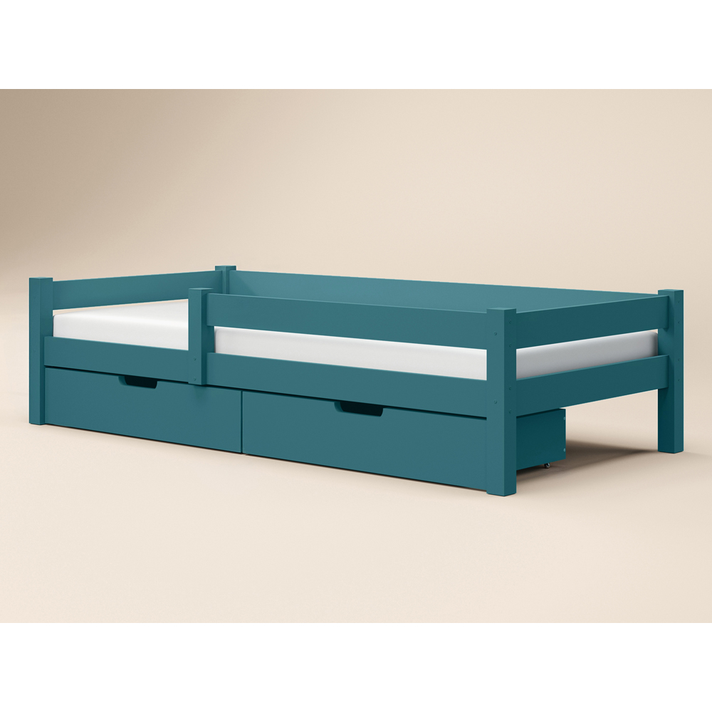 Flair Milo Single Navy Bed with Storage Image 2