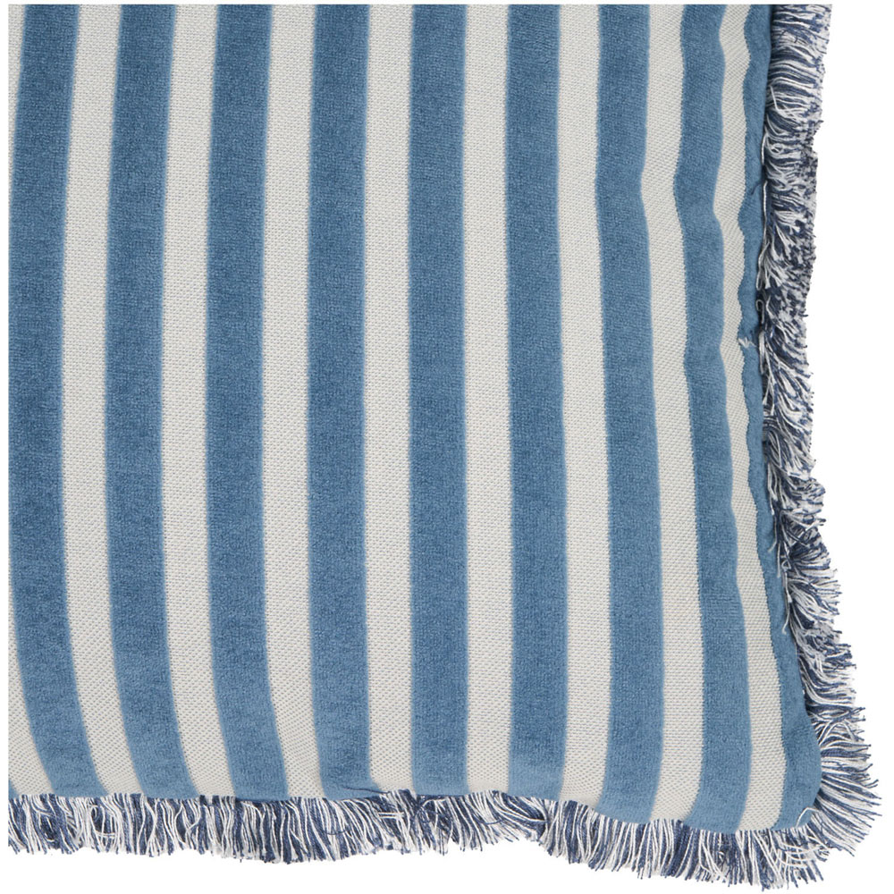 Isabella Stripe Cushion Blue Image 4