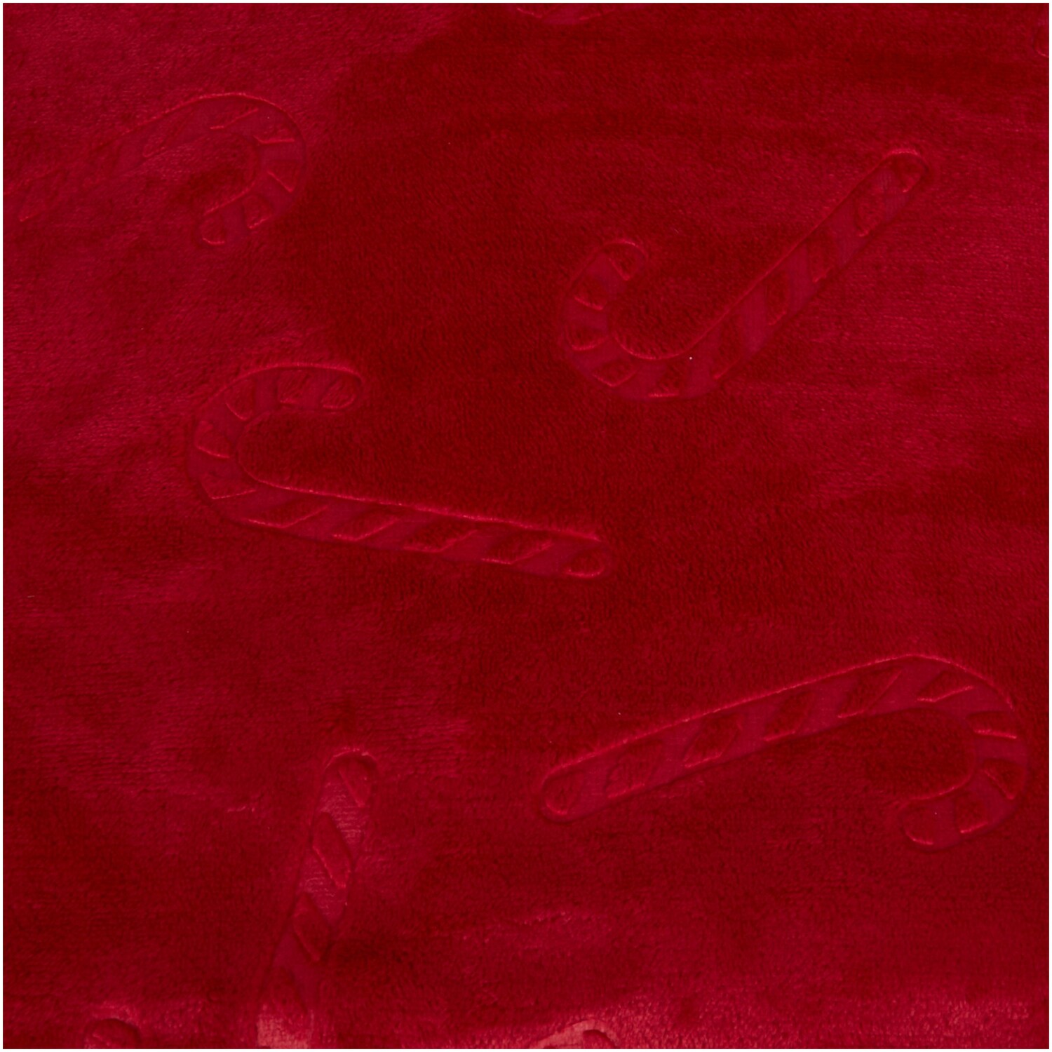 Candy Cane Embossed Throw Red Image 3