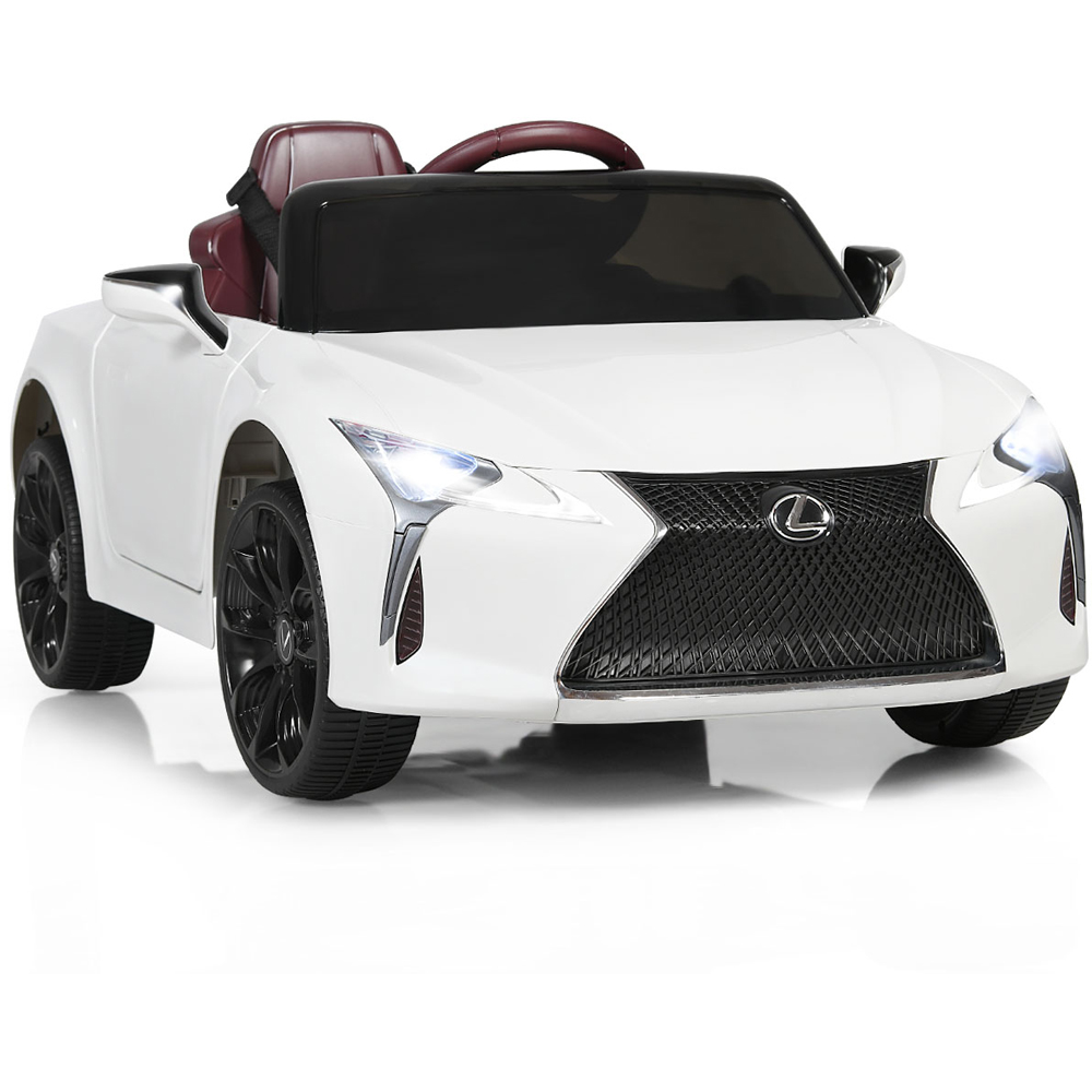 Costway Kids White Lexus Official Licensed Ride On Car with Remote Image 3