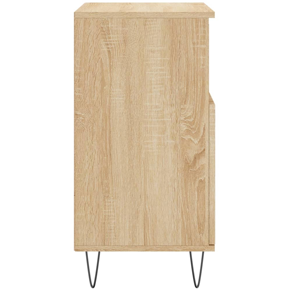 vidaXL 2 Door 2 Shelf Sonoma Oak Sideboard Set of 3 Image 7