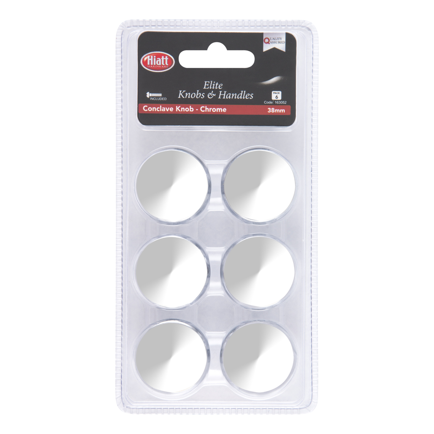 Hiatt Chrome Conclave Knob 6 Pack Image